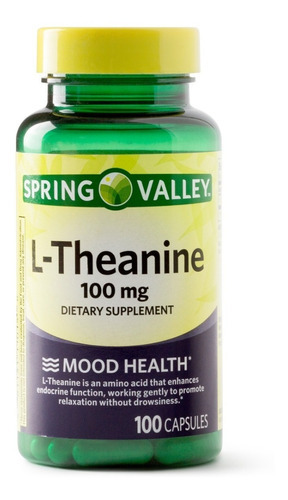L Theanine L Teanina Premium Salud Emocional 100 Caps Eg T16 Sabor Sin Sabor