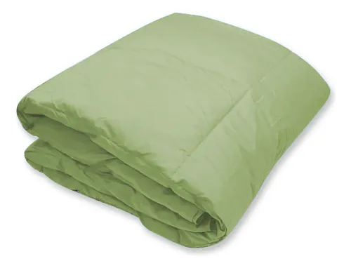 Acolchado De Plumas King Size Home Class Dohler Ropa De Cama Color Verde Claro Diseño De La Tela Liso