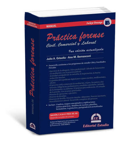 Manual De Práctica Forense -rústico- (con Cont Dig De Desc)