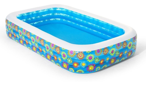 Alberca Inflable Rectangular Happy Flora Kids Mo.54121