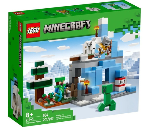 Lego Minecraft Los Picos De Hielo 21243 - 304 Pz Nuevo 2023!