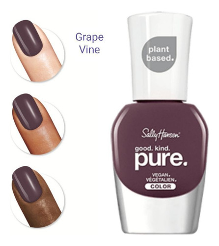 Sally Hansen - Esmalte De Uñas Good Kind Pure Vegan Color 340 Grape Vine