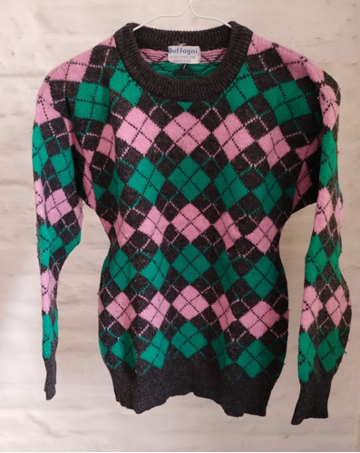 Sweater A Rombos. Marca Buffagni Talle S/12