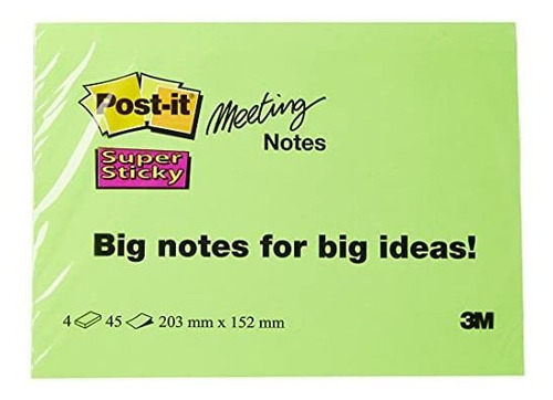 Post-it Notas Super Sticky Notas De Gran Formato