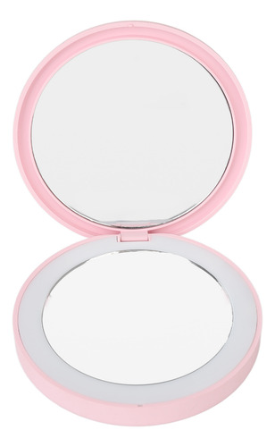 Espejo Led Compacto Con Forma Redonda, Aumento 3x, Recargabl