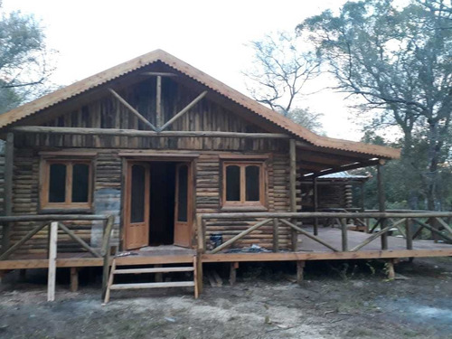 Imagen 10 de 10 de Cabañas Madera Estilo Inglés, Frente 1/2 Tronco Con Deck