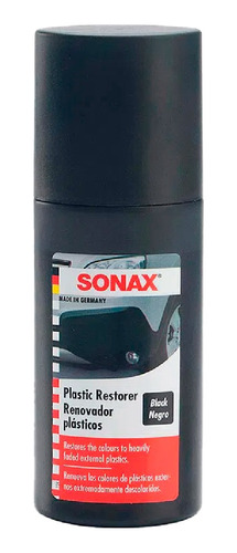 Restaurador De Plasticos Negro De Auto Sonax 100ml