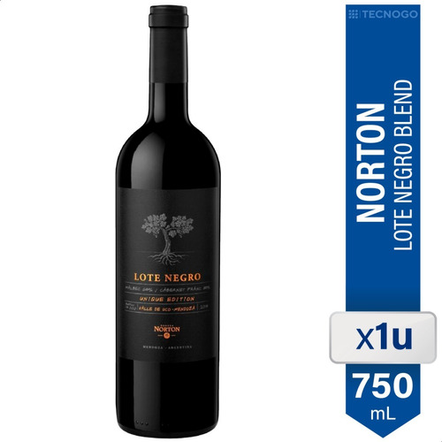 Vino Norton Tinto Lote Negro Blend - 01almacen