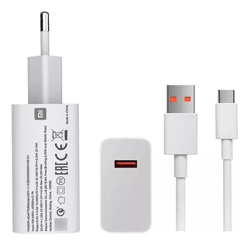 Cargador Xiaomi 33w + Cable Usb-c