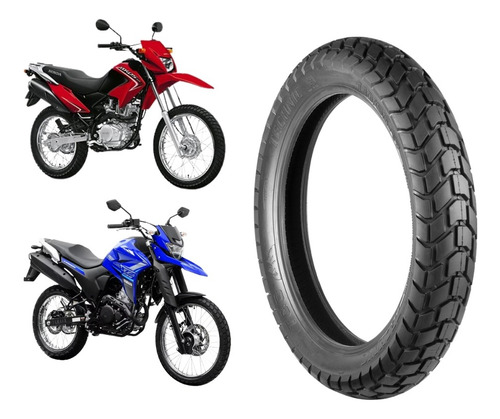 Pneu 110/90-17 Traseiro Com Câmara Bros 125/150 Xtz Technic