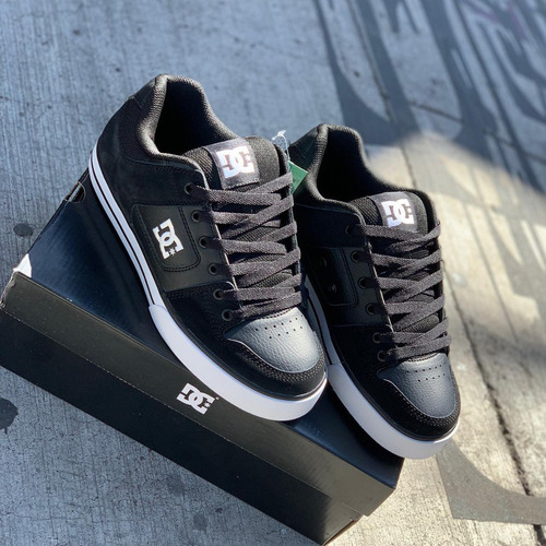 Imagen 10 de 10 de Tenis Dc Shoes Pure Black Black White Skate Hombre