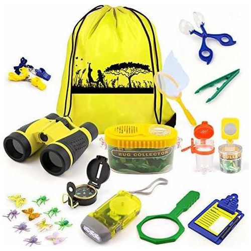 Kit De Exploracion Para Niños 24 Piezas Multicolor Con Bols