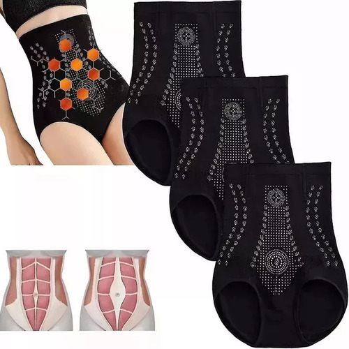 Bragas Para Mujer, Adelgazantes, Cintura Alta, Transpir 3pcs