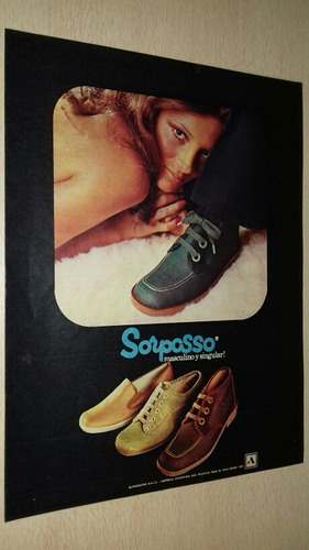 P450 Clipping Antigua Publicidad Zapatilla Sorpasso Año 1974