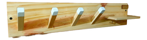 Perchero Organizador Madera, Estante Llavero Estilo Nórdico Color Puntas Blancas