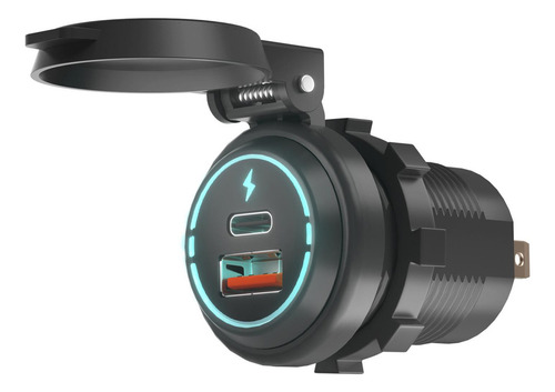 Enchufe De Usb Modificado Pd Tipo C + Qc 3.0 Para Carro De