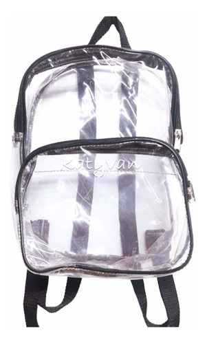 Mochila Plastico Transparente Moda Pastel Goth Rock Retro 90