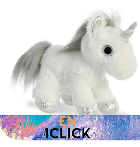 Peluches Aurora Sparkle Tales Unicornio Plata Juguetes Niños