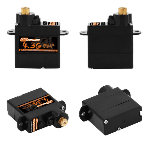 2pcs 4.3g Mini Servo, Rc Micro Digital Servo Motor Metal Gea