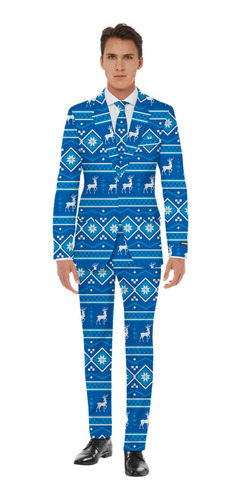 Traje De Navidad Copos De Nieve Hombre Traje Navideño