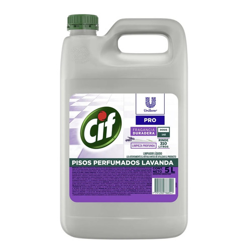 Cif Limpiador De Pisos Lavanda Unilever Profesional 5 Lts