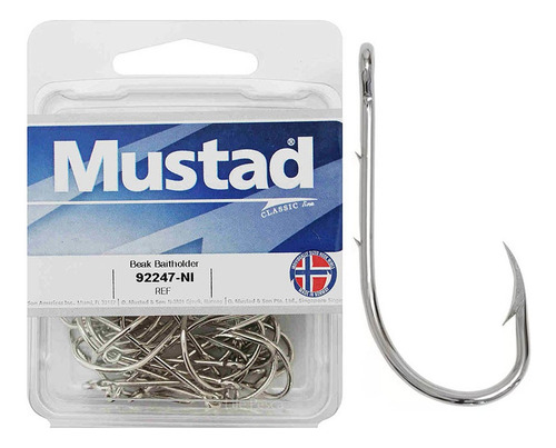 Anzol Norueguês Mustad 92247 Nº 2 - 50 Peças