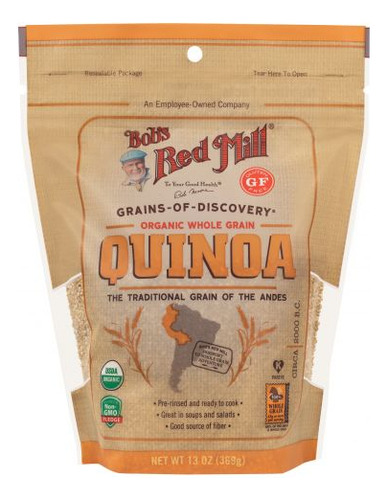 Bobs Red Mill Quinoa Integral Orgánica En Grano 369g