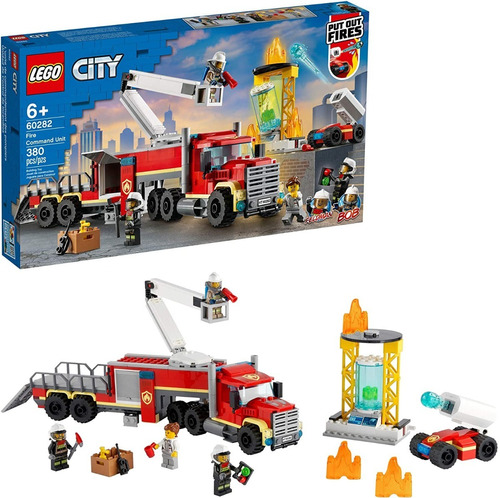Lego City - Fire Command Unit - 380 Piezas - Codigo 60282 