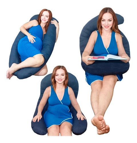 Imagen 2 de 7 de Almohada Para Embarazadas,descanso,amamantar+cervical¡