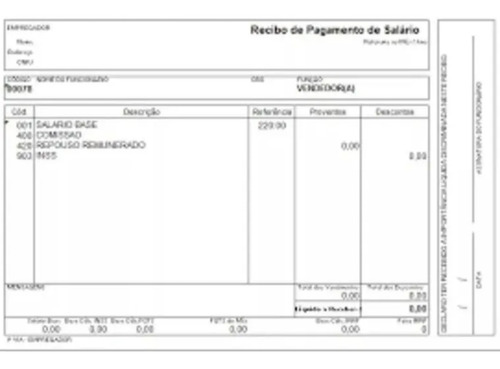 Imagem 2 de 2 de Holerite Comprovação De Renda