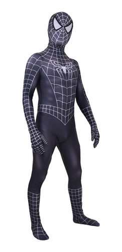 Mono Negro De Spiderman Para Niños Y Adultos, Cosplay