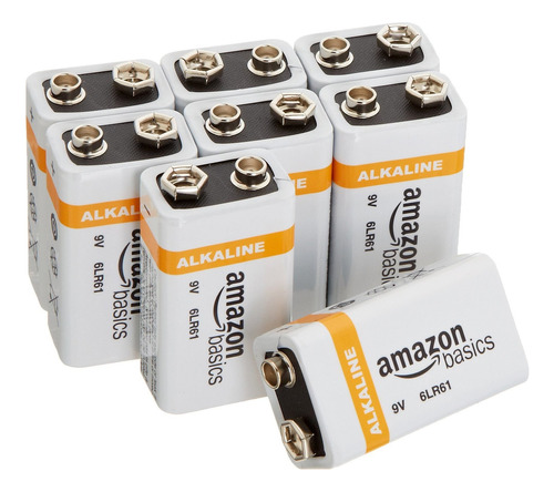Baterías Alcalinas Diarias De 9 Voltios Amazonbasics