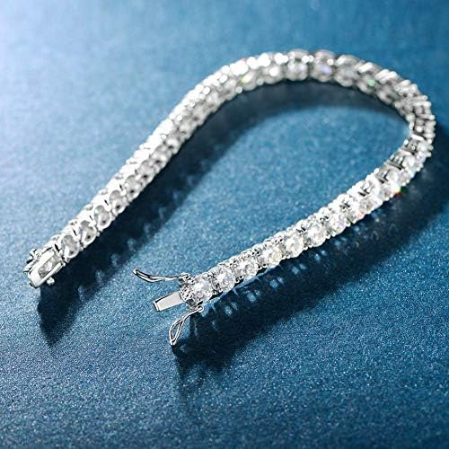 Mdfun Pulsera De Tenis De Zirconia Cúbica 40 Chapada En Oro