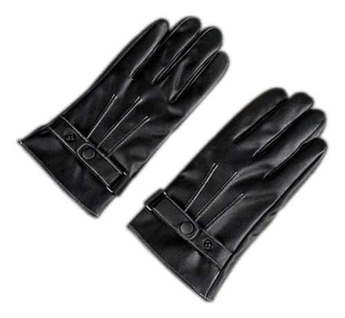 Guantes Negros De Poliuretano Con Pantalla Táctil Para Hombr