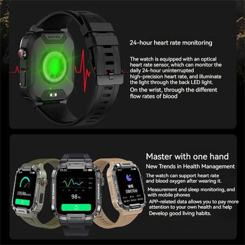 * Reloj Inteligente Hombre Smart Watch Mk66 Bluetooth Call