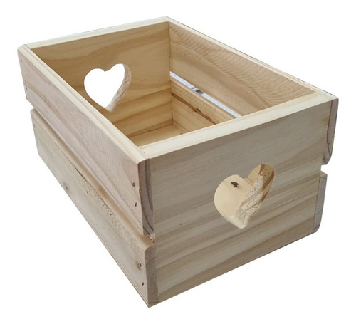 Imagen 1 de 6 de Cajones Madera Calado 30x20x15 X 2 Unidades Mundopino
