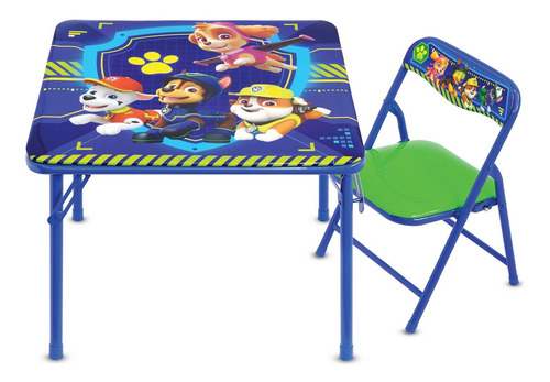 Junior Table & Chair Set, Folding Table & Padded Chair