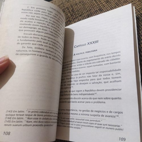 Livro Cícero Os Deveres , Tomos 2 E 3 - 14 E