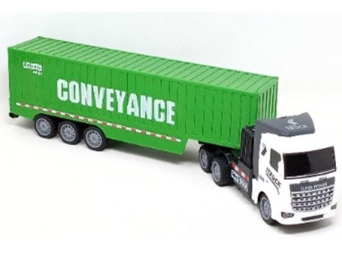 Camion Con Trailer A Control Remoto Jh-tt1 Verde