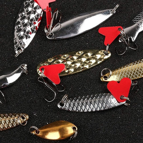 10 Señuelos De Pesca, Cucharas, Cebos De Pesca Duros, Señuel