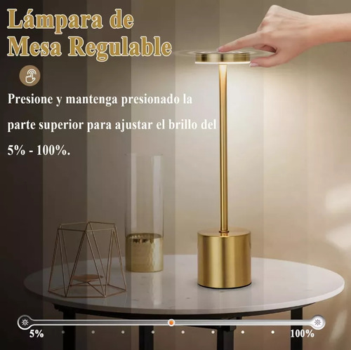 Lámpara De Mesa Led Decorativa Para Ambiente De Restaurante