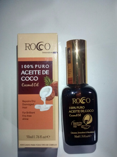 Aceite De Coco 50ml Y Argán 60ml Rocco(12 Unid) Envío Gratis