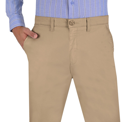 Pantalon Casual Yale Slim Fit Sin Pinzas 0893.