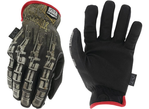 Guantes Mechanix Wear Power Print Robot (grandes, Negros)