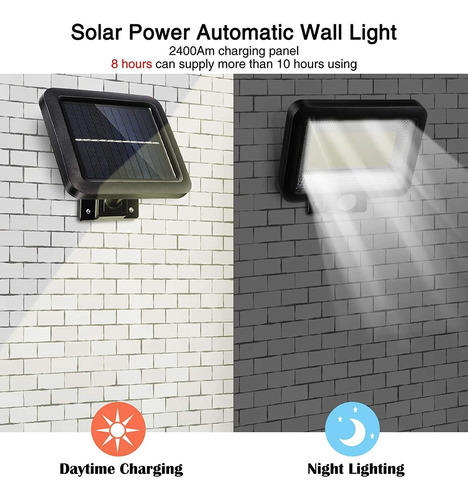Reflector Solar Led Impermeable Luz Lampara Para Exteriores