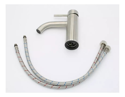 Grifo Monomando Para Lavabo Ovalin De 18cm Acero Inoxidable 304 Acabado Satinado