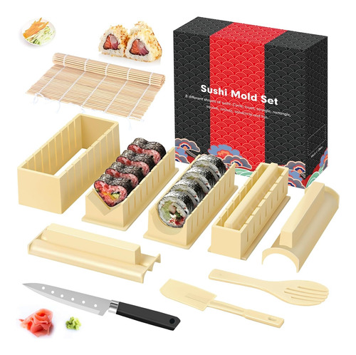 Set De Plástico Para Hacer Sushi De 10 Piezas Gimbap