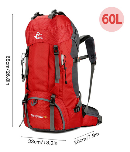 Mochila De Dos Hombros Resistente Al Agua Para Acampar Y Esc