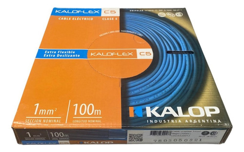 Cable Unipolar Kalop 1mm Cat 5 Iram Electrica Leloir