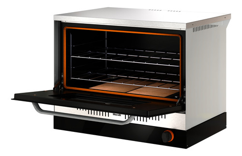 Horno Morelli Trento 820 Con Visor 93lts Inox Delta Color Plateado